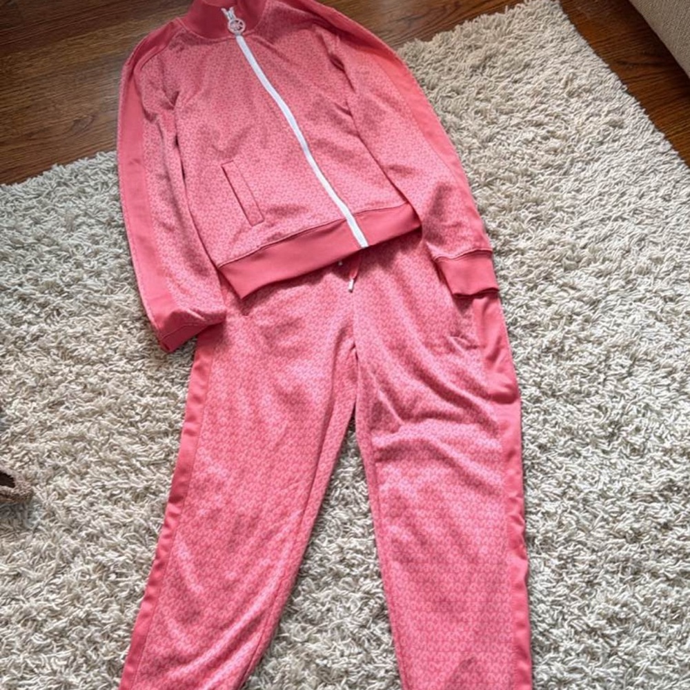 Michael Kors Pink Zip-Front Set